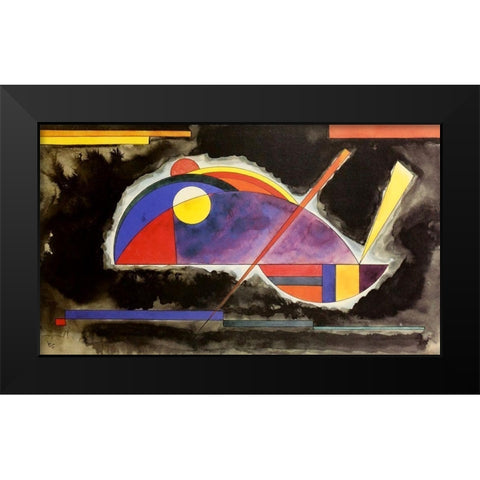 Hot 1931 Black Modern Wood Framed Art Print by Kandinsky, Wassily