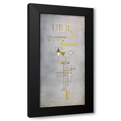 Sweetish 1932 Black Modern Wood Framed Art Print with Double Matting by Kandinsky, Wassily