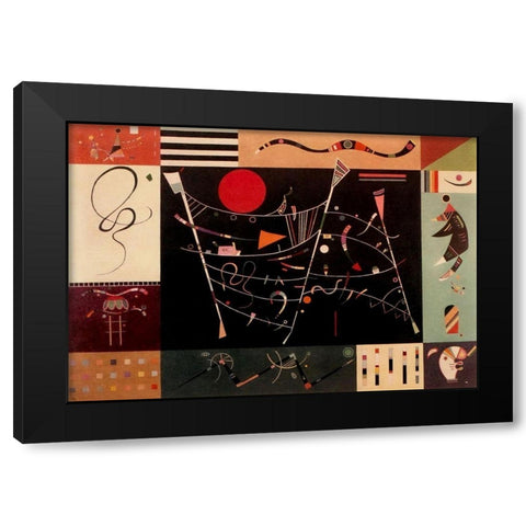 The Whole 1940 Black Modern Wood Framed Art Print with Double Matting by Kandinsky, Wassily