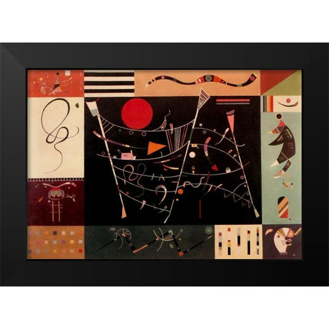 The Whole 1940 Black Modern Wood Framed Art Print by Kandinsky, Wassily