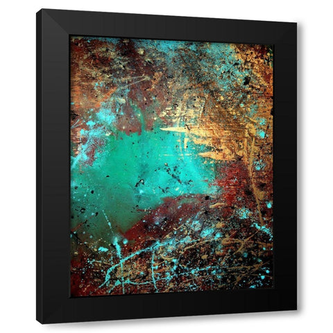 Into the Abyss Black Modern Wood Framed Art Print by Clement, Diane