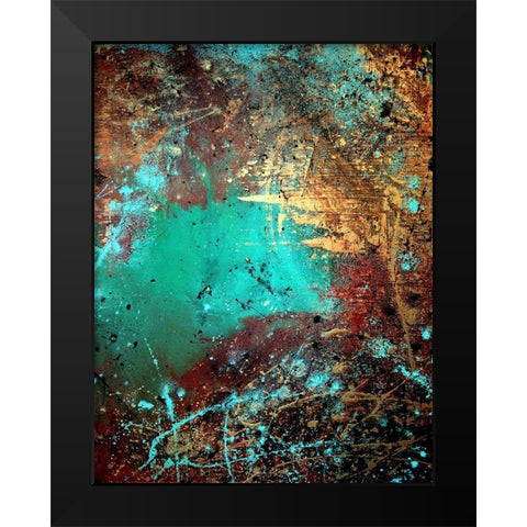 Into the Abyss Black Modern Wood Framed Art Print by Clement, Diane