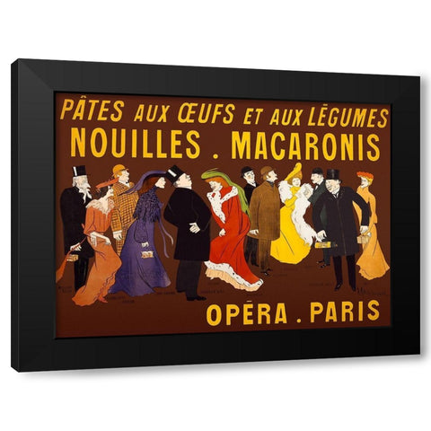 Celebrities holding packages of the product Black Modern Wood Framed Art Print by Cappiello, Leonetto