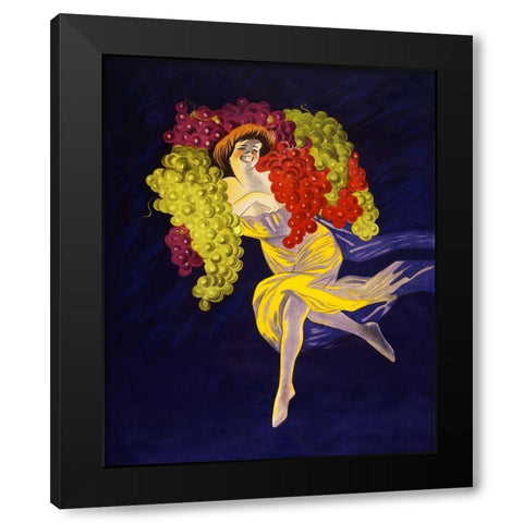 Cognac Gautier Freres France Black Modern Wood Framed Art Print with Double Matting by Cappiello, Leonetto