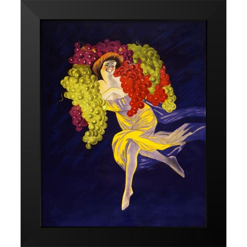 Cognac Gautier Freres France Black Modern Wood Framed Art Print by Cappiello, Leonetto