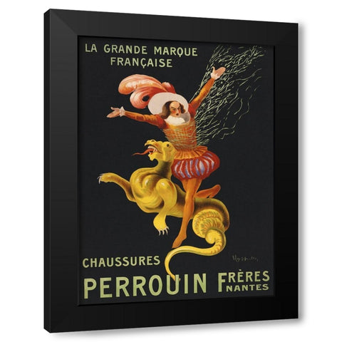 Chaussures Perrouin freres-Nantes Black Modern Wood Framed Art Print by Cappiello, Leonetto