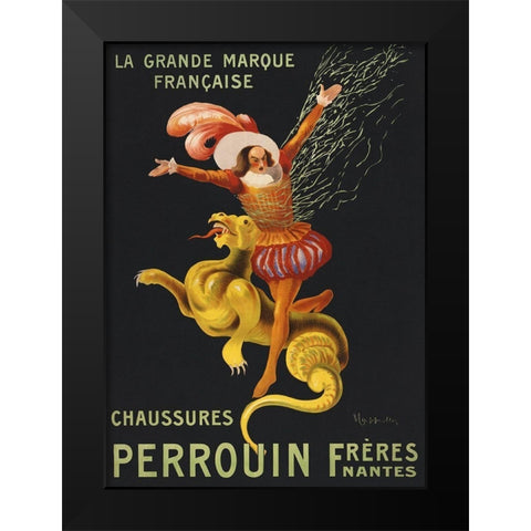 Chaussures Perrouin freres-Nantes Black Modern Wood Framed Art Print by Cappiello, Leonetto