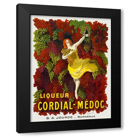 Liquer Cordial-Medoc Black Modern Wood Framed Art Print with Double Matting by Cappiello, Leonetto