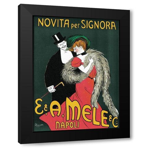 Novita per Signora 1903 Black Modern Wood Framed Art Print by Cappiello, Leonetto