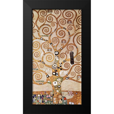 The Tree of Life Black Modern Wood Framed Art Print by Klimt, Gustav