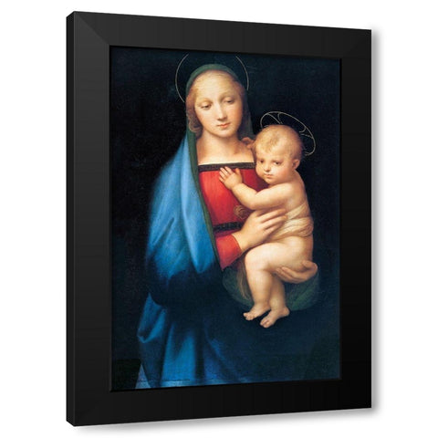 Madonna del Granduca Black Modern Wood Framed Art Print by Raphael