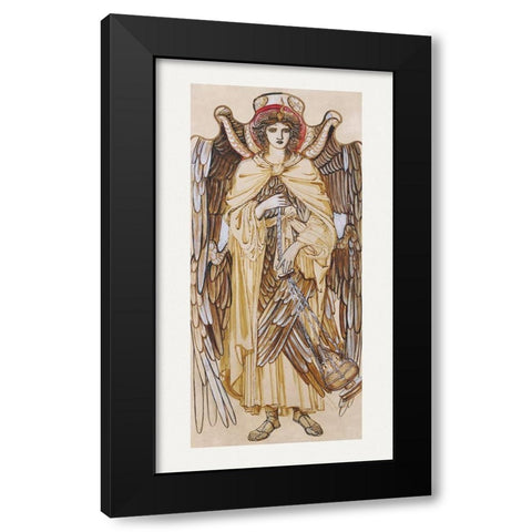The Angels of the Hierarchy-Seraphim Black Modern Wood Framed Art Print by Burne–Jones, Edward