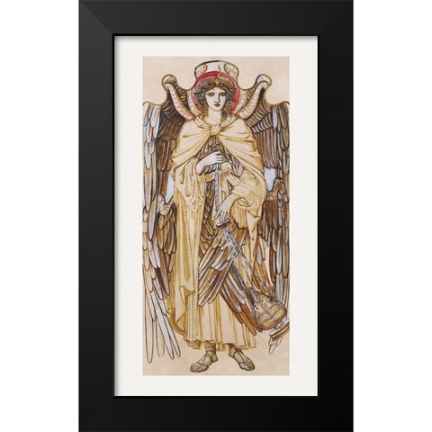 The Angels of the Hierarchy-Seraphim Black Modern Wood Framed Art Print by Burne–Jones, Edward