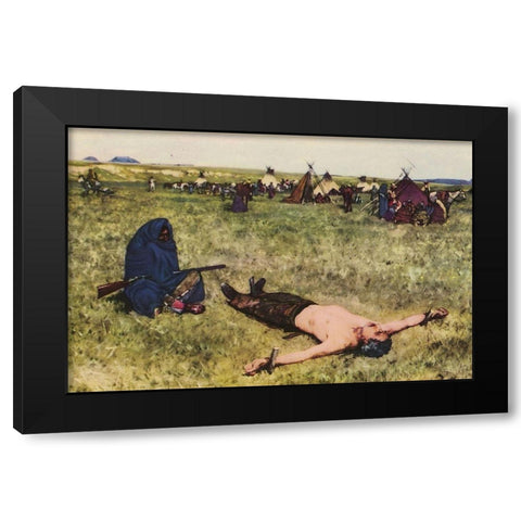 The Captive Black Modern Wood Framed Art Print by Farny, Henry