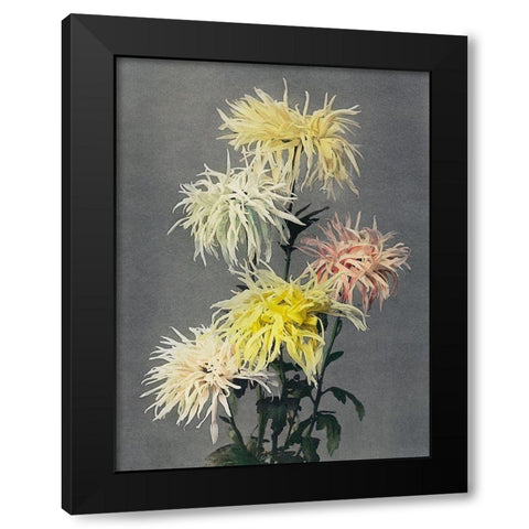 Nami Chi Dori Black Modern Wood Framed Art Print with Double Matting by Kazumasa, Ogawa