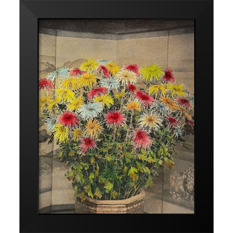 Misu no Uchi Black Modern Wood Framed Art Print by Kazumasa, Ogawa