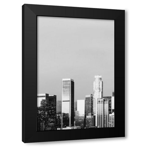 Skyline view of Los Angeles-California Black Modern Wood Framed Art Print with Double Matting by Highsmith, Carol