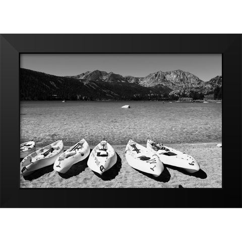 June Lake-Mono County-California Black Modern Wood Framed Art Print by Highsmith, Carol