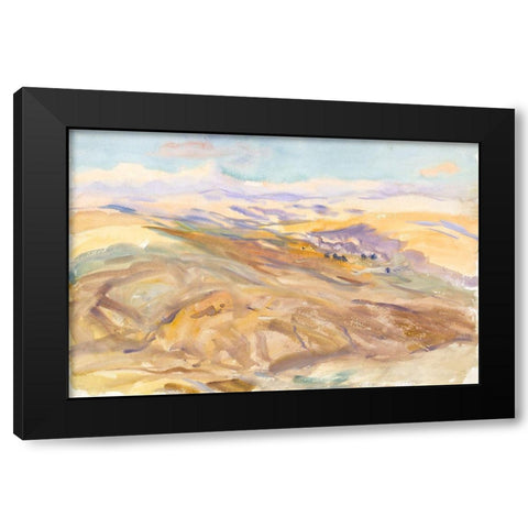 Sunset Black Modern Wood Framed Art Print with Double Matting by Sargent, John Singer