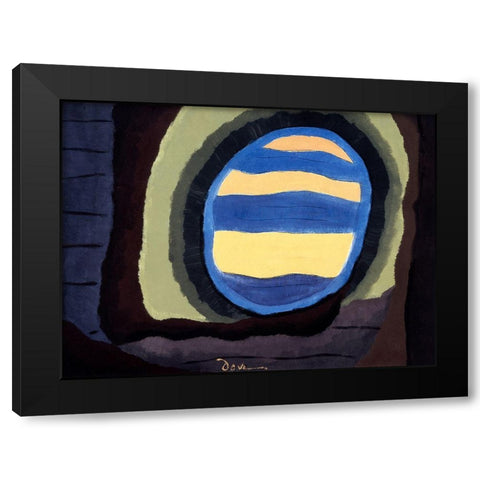 Out the Window Black Modern Wood Framed Art Print with Double Matting by Dove, Arthur
