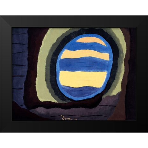 Out the Window Black Modern Wood Framed Art Print by Dove, Arthur