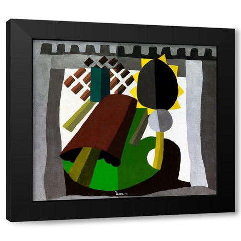 The Inn Black Modern Wood Framed Art Print by Dove, Arthur