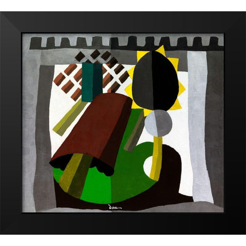 The Inn Black Modern Wood Framed Art Print by Dove, Arthur