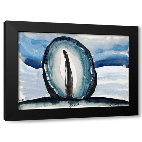 Tree Black Modern Wood Framed Art Print with Double Matting by Dove, Arthur