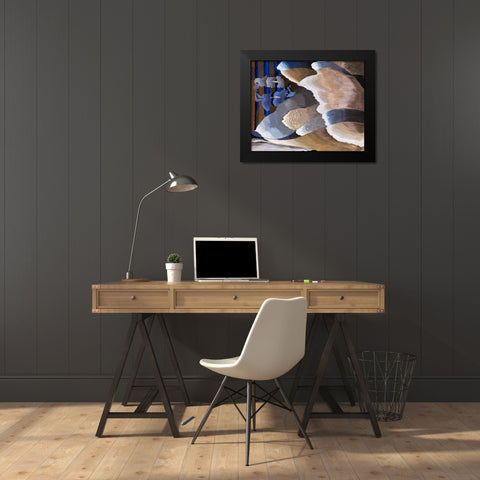 Reaching Waves Black Modern Wood Framed Art Print by Dove, Arthur