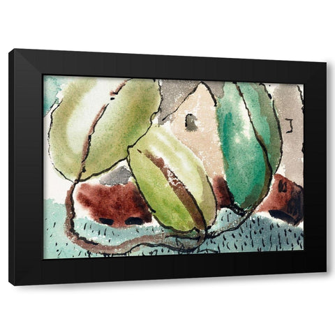 House with Trees Black Modern Wood Framed Art Print with Double Matting by Dove, Arthur