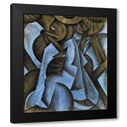 Pagan Philosophy Black Modern Wood Framed Art Print with Double Matting by Dove, Arthur