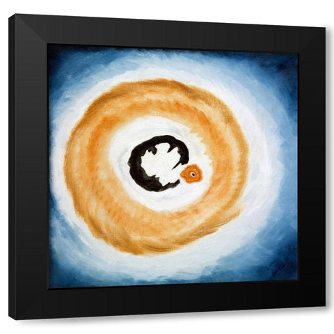 Dawn II Black Modern Wood Framed Art Print by Dove, Arthur