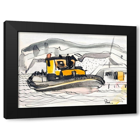 Study for The Bessie of New York Black Modern Wood Framed Art Print with Double Matting by Dove, Arthur