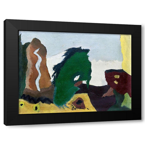Foot of Lake Black Modern Wood Framed Art Print with Double Matting by Dove, Arthur
