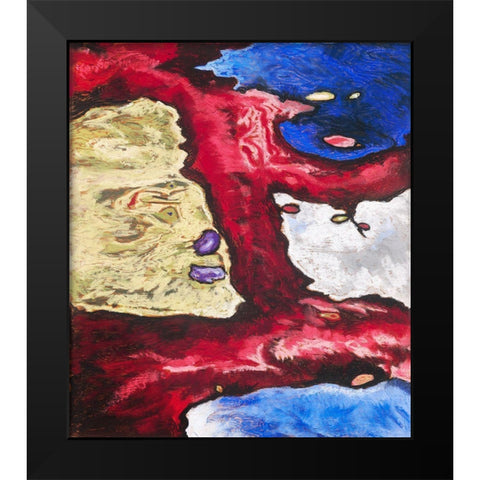 Tree Forms and Water Black Modern Wood Framed Art Print by Dove, Arthur