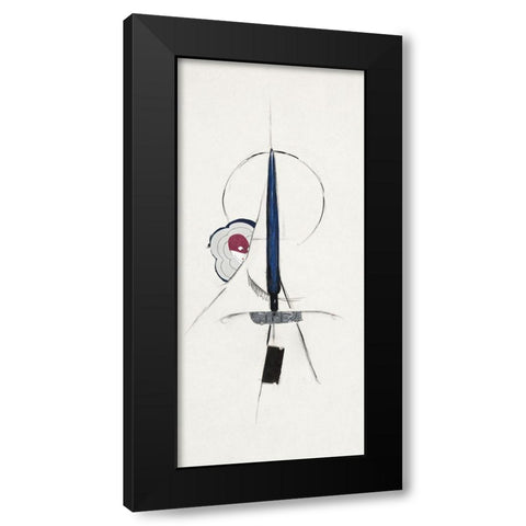 Untitled Abstract Black Modern Wood Framed Art Print with Double Matting by Dove, Arthur