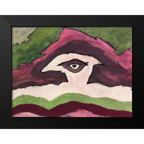 Storm Clouds Black Modern Wood Framed Art Print by Dove, Arthur