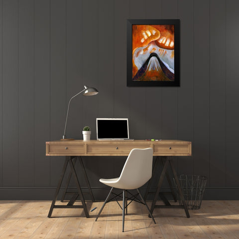 Mountain and Sky Black Modern Wood Framed Art Print by Dove, Arthur