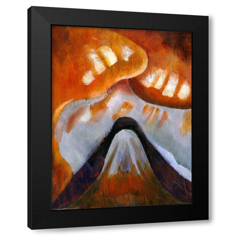 Mountain and Sky Black Modern Wood Framed Art Print with Double Matting by Dove, Arthur
