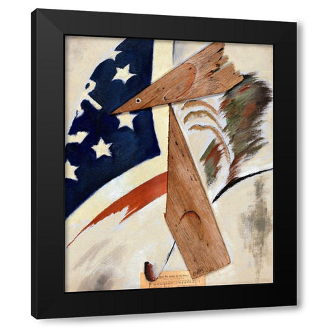 Portrait of Ralph Dusenberry Black Modern Wood Framed Art Print with Double Matting by Dove, Arthur