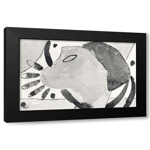 There Was a Cat Somewhere Black Modern Wood Framed Art Print with Double Matting by Dove, Arthur