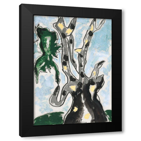 Sycamore Black Modern Wood Framed Art Print with Double Matting by Dove, Arthur