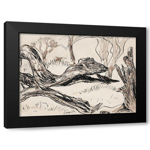 Tree II Black Modern Wood Framed Art Print by Dove, Arthur