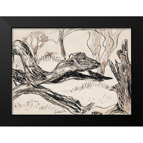 Tree II Black Modern Wood Framed Art Print by Dove, Arthur