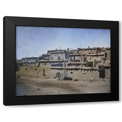 Zuni Pueblo-New Mexico Color Black Modern Wood Framed Art Print by OSullivan, Timothy H