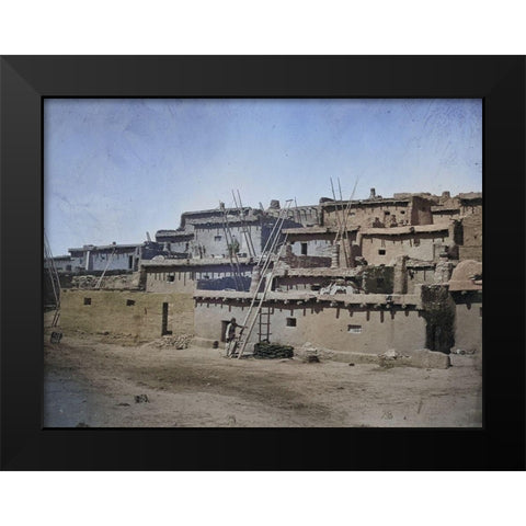 Zuni Pueblo-New Mexico Color Black Modern Wood Framed Art Print by OSullivan, Timothy H