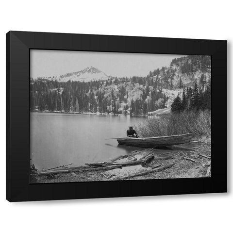 Cottonwood Lake-Utah Black Modern Wood Framed Art Print by OSullivan, Timothy H