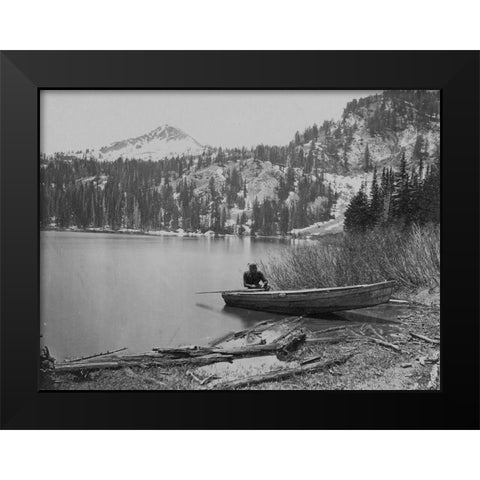 Cottonwood Lake-Utah Black Modern Wood Framed Art Print by OSullivan, Timothy H