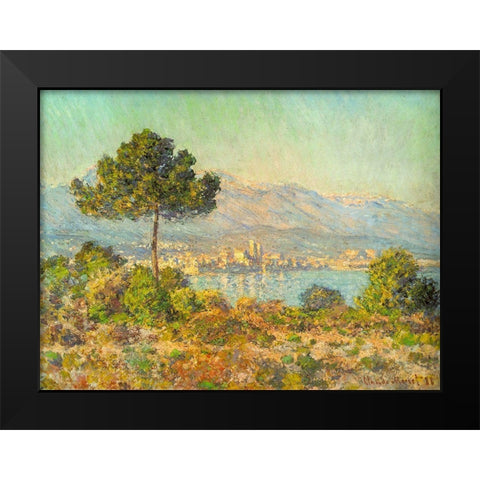 Antibes from Plateau Notre Dame 1888 Black Modern Wood Framed Art Print by Monet, Claude