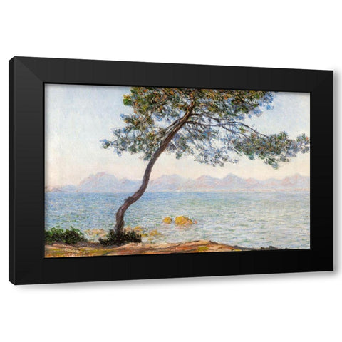 Antibes with tree 1888 Black Modern Wood Framed Art Print by Monet, Claude